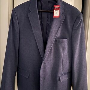 Johnston & Murphy XC4 Extreme Comfort Plaid Blazer – Navy – Large – $269 Retail